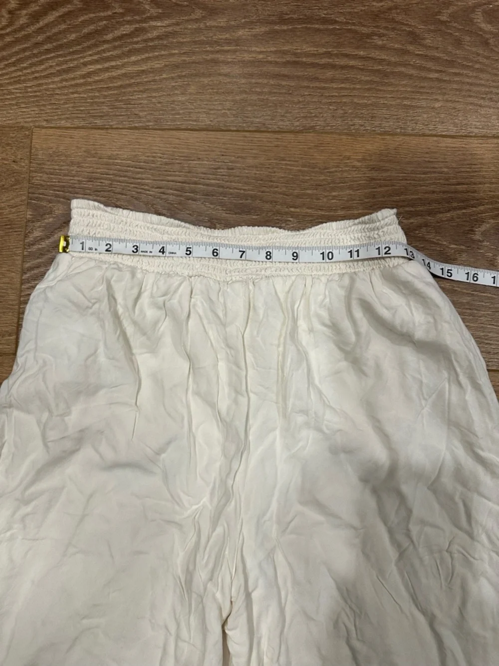 American Eagle Outfitters Wide Leg Crochet-Trim Pants - cream - Picture 5 of 7